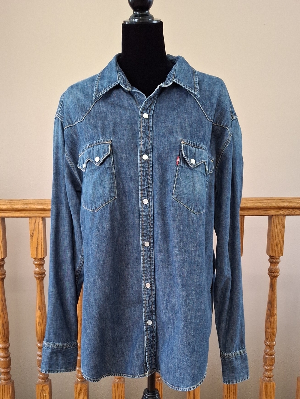 Levi's Denim Western Button Down Shirt